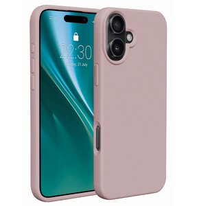 Etui ETTERI Silicone do Apple iPhone 16 Jasnoróżowy