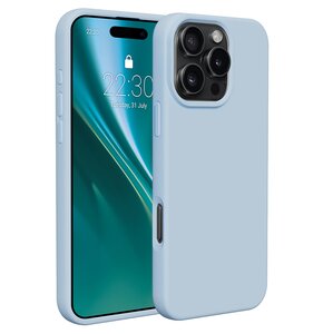 Etui ETTERI Silicone do Apple iPhone 16 Pro Max Jasnoniebieski