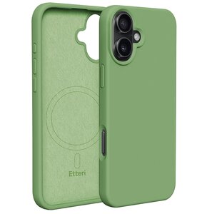 Etui ETTERI Silicone Mag do Apple iPhone 16 Plus Jasnozielony