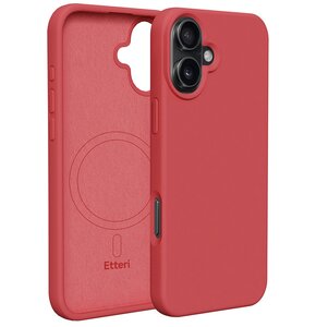 Etui ETTERI Silicone Mag do Apple iPhone 16 Plus Malinowy