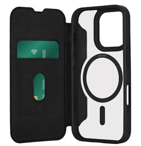 Etui PURO Book MagSafe do Apple iPhone 16 Pro Max Czarny