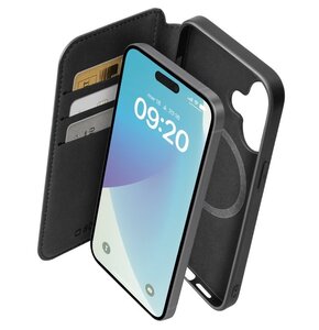 Etui SBS Wallet MagSafe do Apple iPhone 16 Plus Czarny