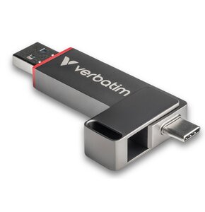 Pendrive VERBATIM Dual QuickStick 512GB, USB-C / USB 3.2 Gen 1 Czarny