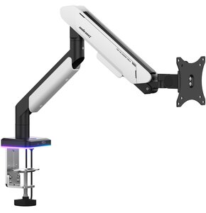 Uchwyt do monitora ANDA SEAT Stealth II Pro RGB 17-42 cali Biało-czarny