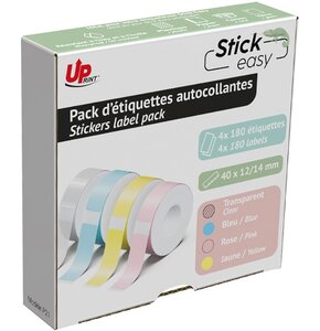 Etykieta termiczna UPRINT Easy UP21 14 x 40 mm (4 x 180 szt.)
