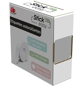 Etykieta termiczna UPRINT Easy UP21 14 x 40 mm (180 szt.) Biały