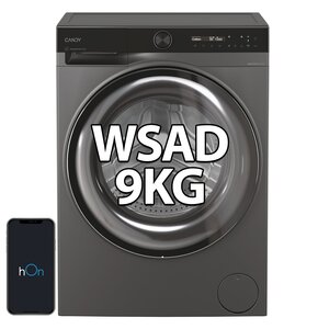 Pralka CANDY AI ProWash 700 BS 49SB8G-S 9kg 1400 obr ProActive EcoWash hOn Szybkie programy Higiena Plus Polar Gray