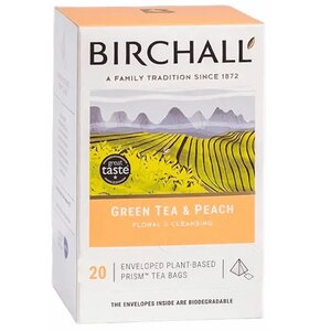 Herbata BIRCHALL Zielona z brzoskwinią (20 sztuk)