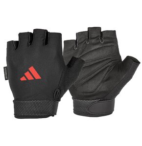 Rękawice treningowe ADIDAS Essential Adjustable (rozmiar XL) Czarno-czerwony