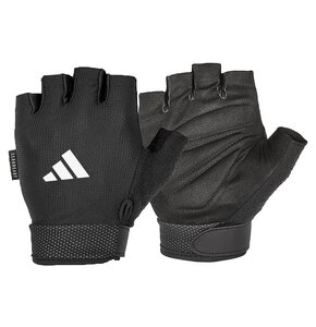 Rękawice treningowe ADIDAS Essential Adjustable (rozmiar L) Czarno-biały