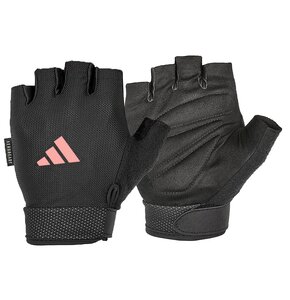 Rękawice treningowe ADIDAS Essential Adjustable (rozmiar M) Czarno-różowy