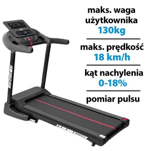 Bieżnia elektryczna HERTZ FITNESS Run Master 2.5 1839W 18km/h