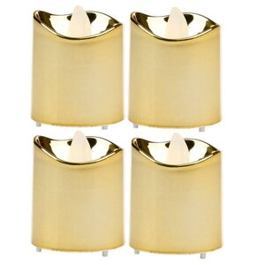 Świeczka AMBIANCE LIGHT Tea Light Led Złoty (4 sztuk)