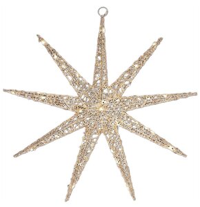 Gwiazda CHRISTMAS DECORATION 50 cm 50 LED Złoty