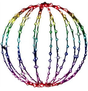 Kula dekoracyjna CHRISTMAS DECORATION RGB 168 Led 40 cm