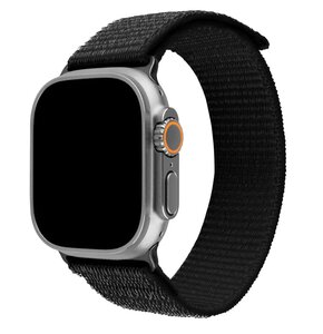 Pasek FIXED Nylon Sporty Strap do Apple Watch Ultra/Ultra 2 (49mm) Czarny