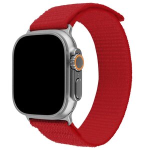 Pasek FIXED Nylon Sporty Strap do Apple Watch Ultra/Ultra 2 (49mm) Czerwony