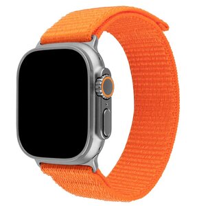 Pasek FIXED Nylon Sporty Strap do Apple Watch Ultra/Ultra 2 (49mm) Pomarańczowy