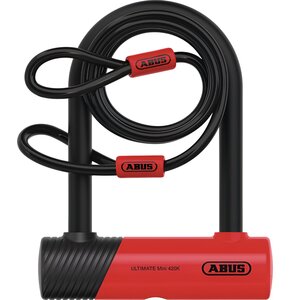 Zapięcie rowerowe ABUS 420K/150HB140 + USH + Cobra 10/120 U-lock Czerwony