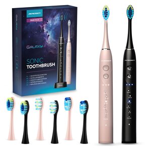 Szczoteczka soniczna BERDSEN Galaxy Duo (2 sztuki) Czarny + Różowy