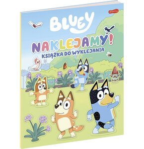 Książka z naklejkami Bluey Naklejamy! Książka do wyklejania (miękka okładka)