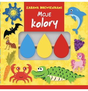 Książka Zabawa drewienkami Moje kolory (twarda okładka)