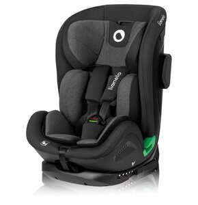 Fotelik samochodowy LIONELO Harper i-Size 76-150 cm (9-36 kg) Czarno-szary