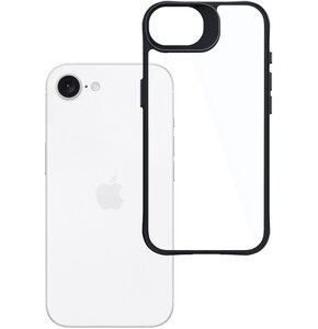 Etui 3MK Satin Armor Case+ do Apple iPhone 16e Przezroczysto-czarny