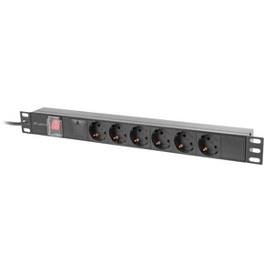 Listwa LANBERG PDU-06F-0200-BK (2 m)