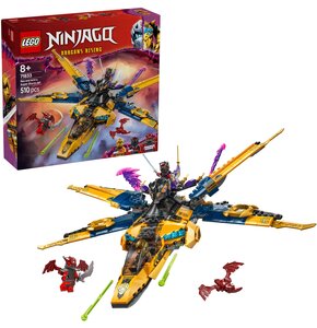 LEGO 71833 NINJAGO Ras i burzowy superodrzutowiec Arina
