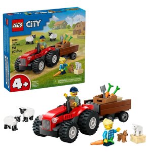 LEGO 60461 City Czerwony traktor z przyczepą i owcą