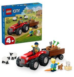 LEGO 60461 City Czerwony traktor z przyczepą i owcą