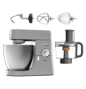 Robot kuchenny planetarny KENWOOD KVL4100S Chef XL 1200W + Malakser KENWOOD KAH65.000PL z krajarką w kostkę