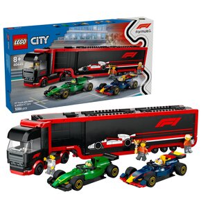 LEGO 60445 City F1 Ciężarówka z bolidami RB20 i AMR24 F1