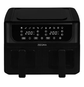 Frytkownica beztłuszczowa ZEEGMA Knapper Dual Air Fryer Czarny