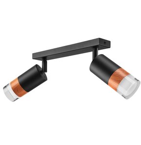 Lampa sufitowa LAMKUR Aurora LM-2.151 Czarno-dębowy