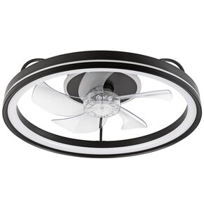 Plafon z wiatrakiem LAMKUR Fargo LM-FL-2.226 49892 Czarny