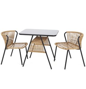 Meble ogrodowe HOME & GARDEN Fiuggi Black-Beige 526184