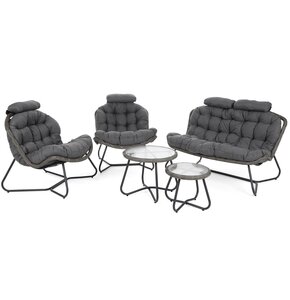 Zestaw mebli ogrodowych HOME & GARDEN Palermo Round Szary