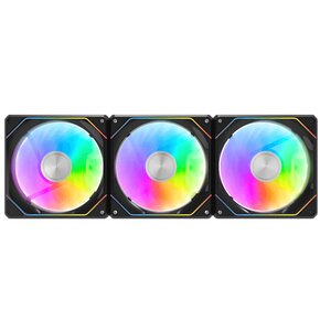 Wentylator DARKFLASH Gauss G24 Czarny (3 szt.)