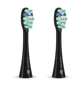 Oryginalna końcówka szczoteczki TRUELIFE SonicBrush Clean 30 Czarny 2 szt. (Delikatnie masują dziąsła)