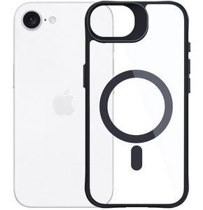 Etui 3MK Satin Armor MagCase do Apple iPhone 16e Przezroczysto-czarny