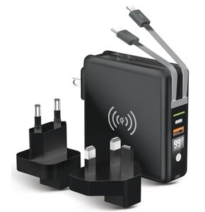 Ładowarka sieciowa FORCELL 5w1 10000mAh 20W Czarny