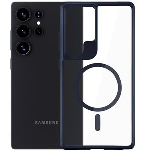 Etui XLINE MagSystem Satin Guardx do Samsung Galaxy S25 Ultra Przezroczysto-czarny