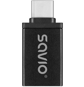 Adapter USB - USB-C SAVIO AK-80 Czarny