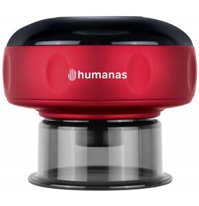 Masażer ręczny antycellulitowy HUMANAS BB01 Plus, Bańka masująca Czerwony