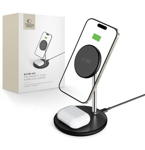 Ładowarka indukcyjna TECH-PROTECT QI15W-A39 Magnetic  15W Czarny Qi MagSafe