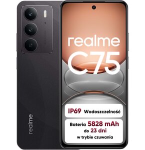 Smartfon REALME C75 8/256GB 6.72" 90Hz Czarny