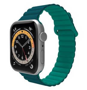 Pasek CELLY Mag do Apple Watch 8/9/10/SE/ SE 2/SE 2022/Ultra/Ultra 2 (42/44/45/49mm) Zielony