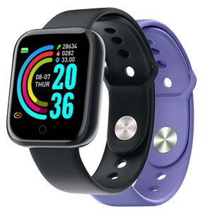 Smartwatch CELLY Trainerbeat Czarny + Fioletowy Pasek